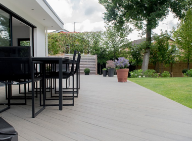Silver Maple Composite Decking Outdoor Seating