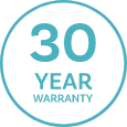 Up to 30 Years Warranty